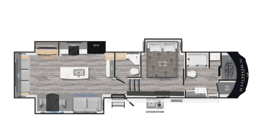 Bighorn Traveler 37FB Floorplan
