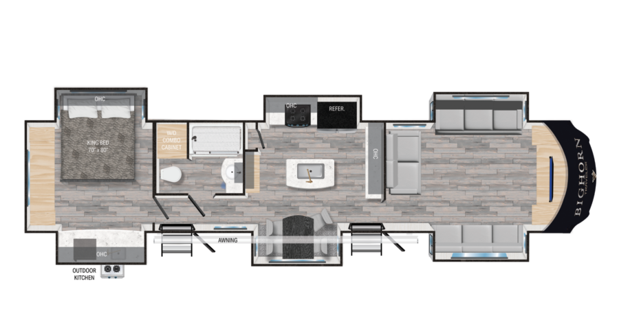 Bighorn Traveler 38FL Floorplan