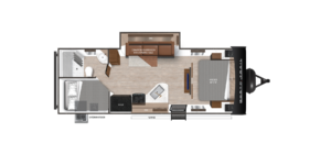 Discover the spacious and versatile layout of the Heartland RV NT-24BHS floor plan, designed for family adventures. This thoughtfully crafted design features a comfortable living area that seamlessly connects to a fully equipped kitchen, ideal for preparing meals on the go. The well-placed dinette provides a perfect space for family gatherings and dining. With multiple bunk beds in the rear, there's ample sleeping space for kids or guests, making this trailer perfect for larger families or group trips. The private bathroom ensures convenience for everyone, while abundant storage options help keep your essentials organized. Experience the perfect blend of functionality and comfort in this family-friendly RV, making every road trip an enjoyable adventure.