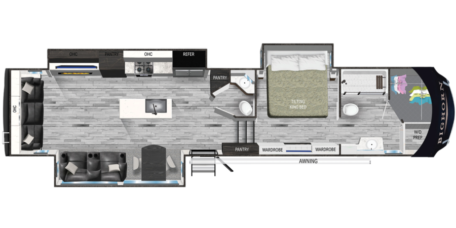 45 ft rv floor plans