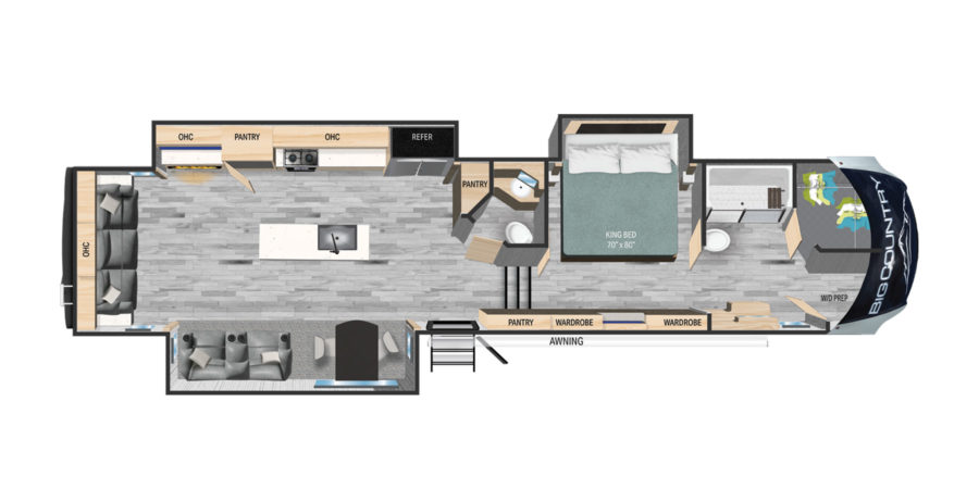 45 ft rv floor plans