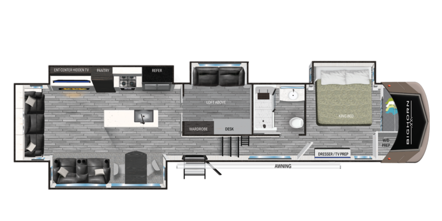 Bighorn 3880MD Floorplan
