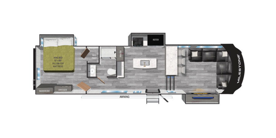 Milestone RV | Heartland Milestone Fifth Wheel RV Floor Plans