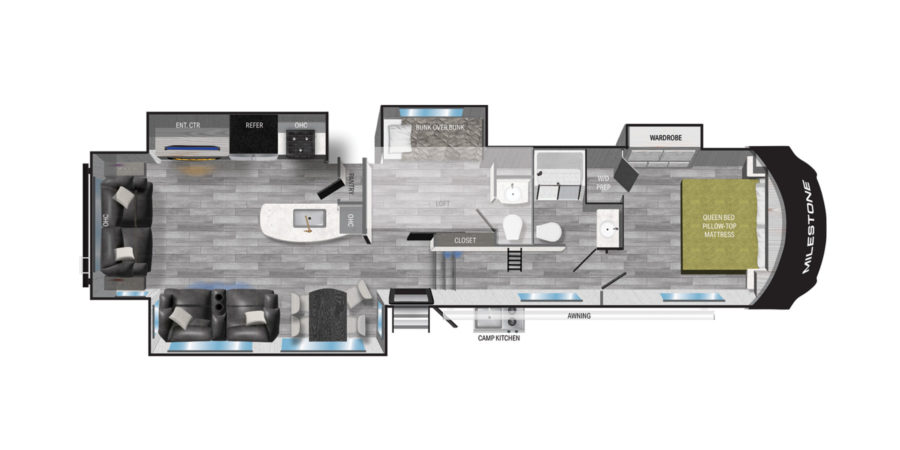 Milestone RV | Heartland Milestone Fifth Wheel RV Floor Plans