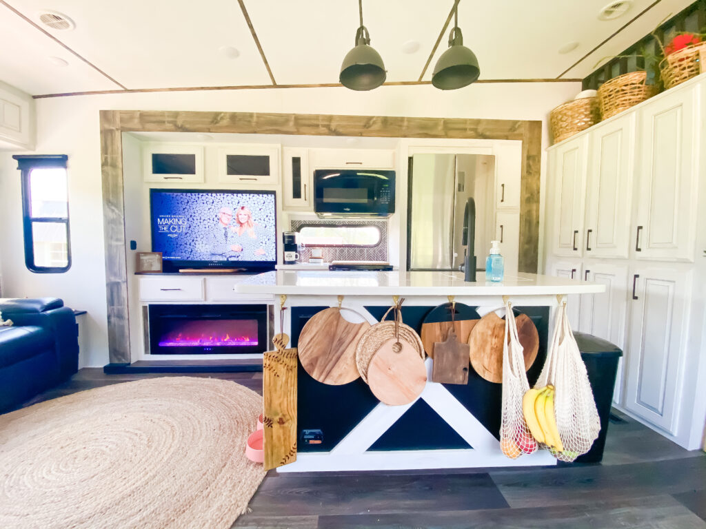 The light and airy RV trend provides a blank canvas for owners.