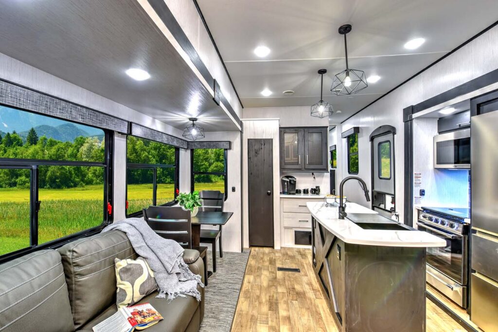 To save power while boondocking, look for RVs with LED lighting.