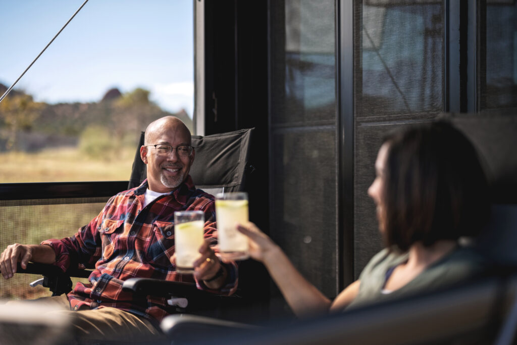 Nice camping chairs are definitely not must have accessories, but can be worth the splurge.