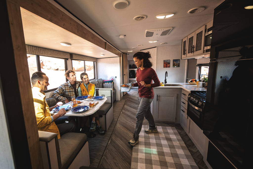 Cooking in small spaces can present some challenges while on the road. 