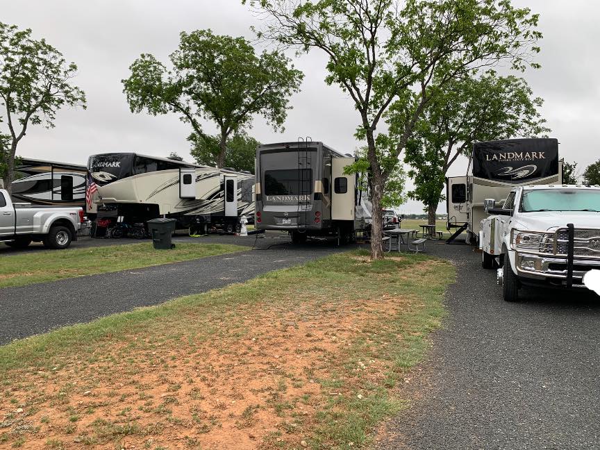 Camping at Lady Bird Municipal RV Park in Fredericksburg, TX