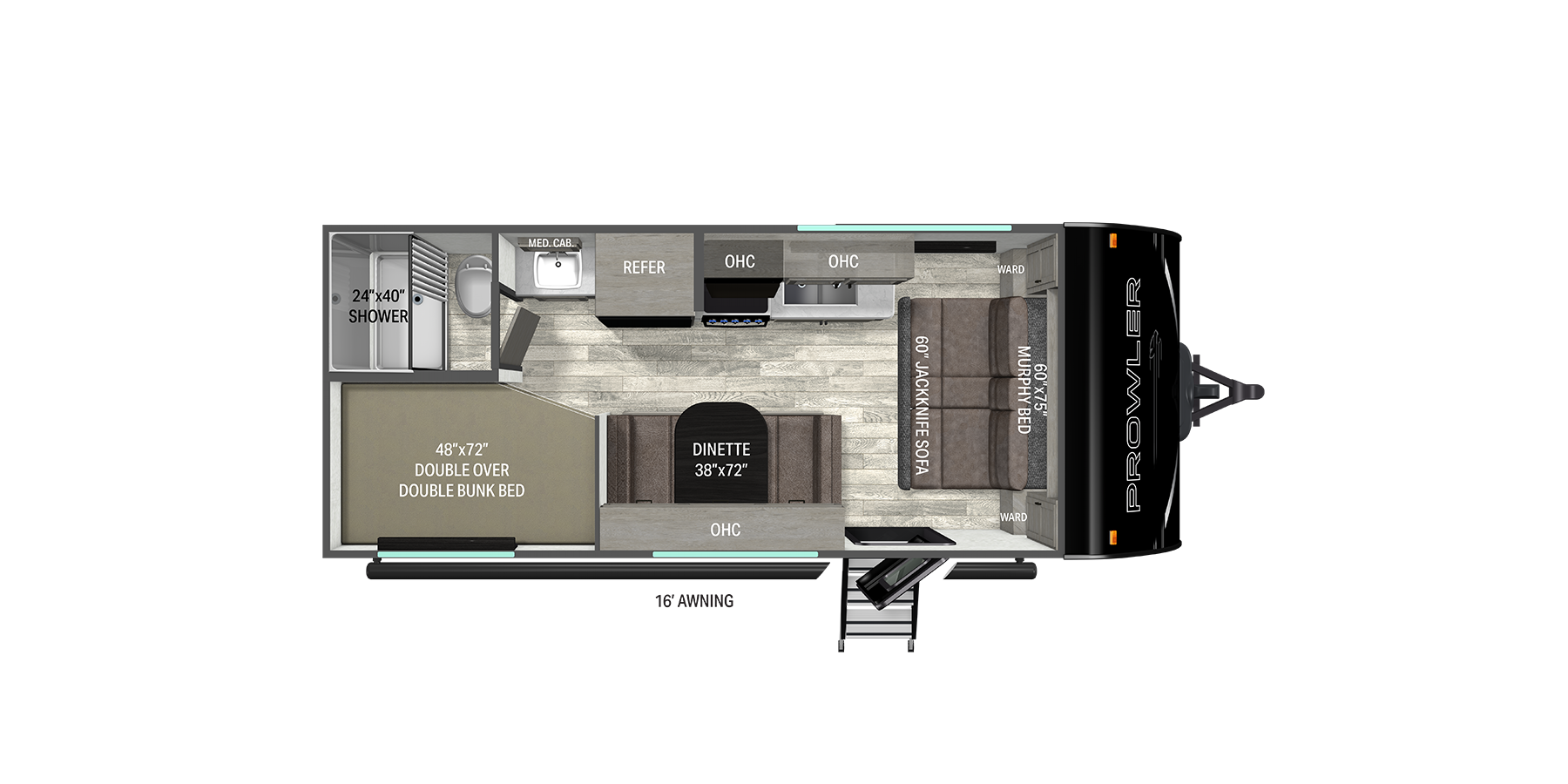 2026 Heartland Prowler 2000MB floor plan